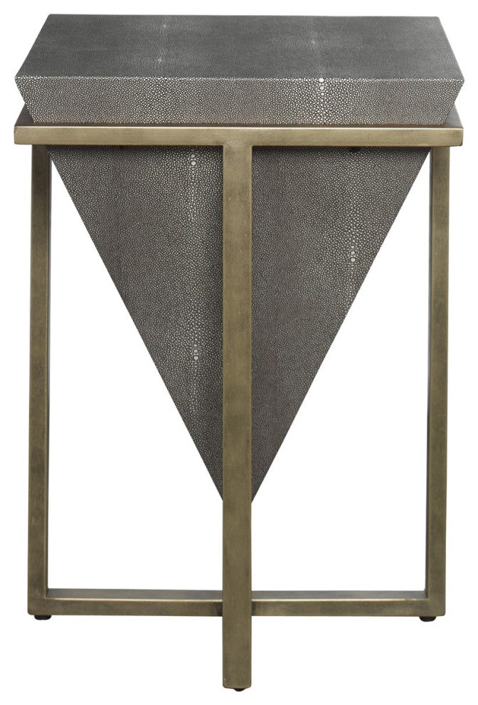 Uttermost Bertrand Shagreen Accent Table 25123