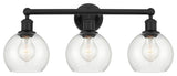 Innovations 616-3W-BK-G122-6 3 Light 24" Bath Vanity Light, Matte Black