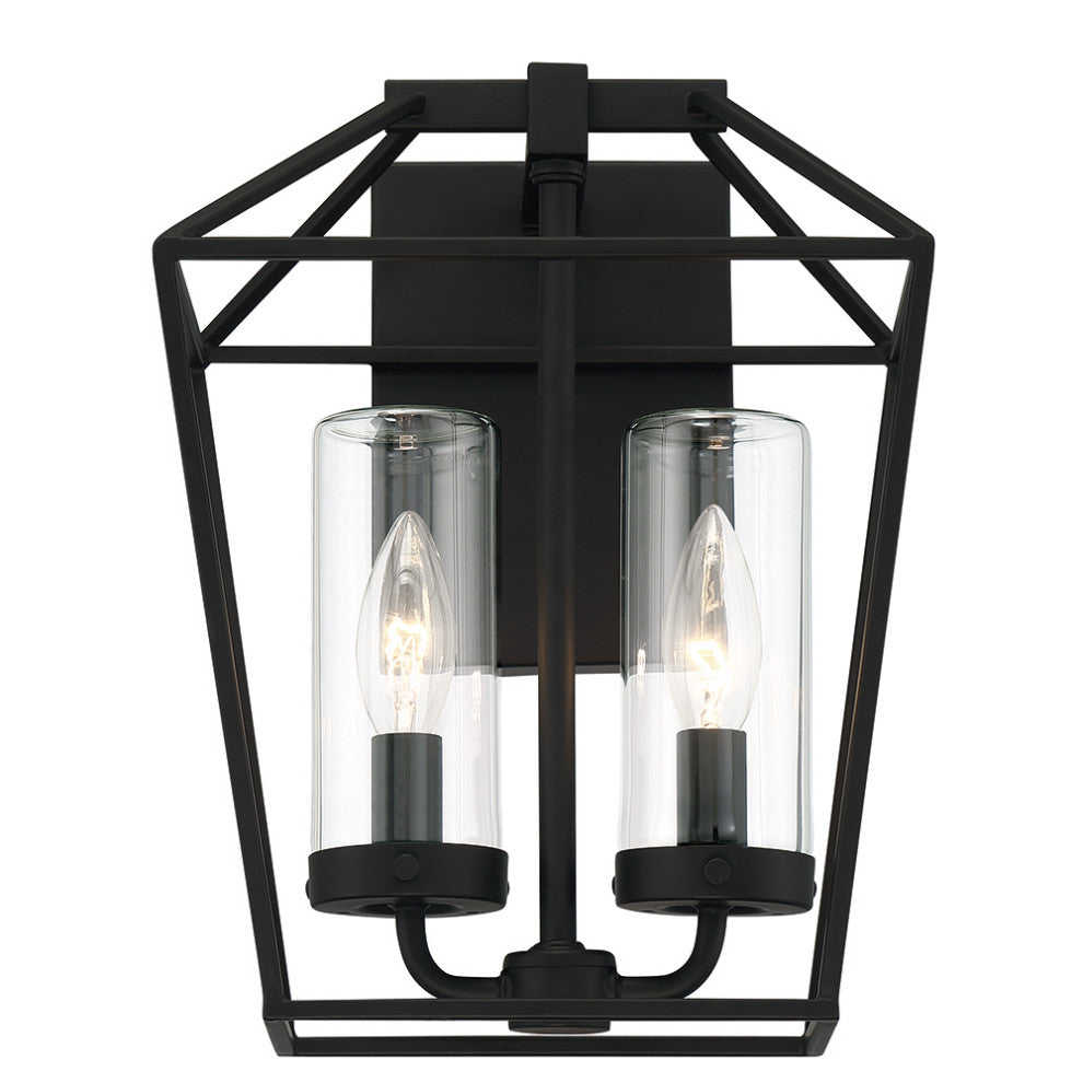2-Light 12" Outdoor Wall Sconce