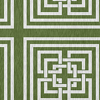 Greek New Key Rug, Scallion, 5' Round