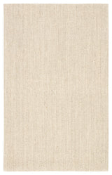 Jaipur Living Naples Natural Solid White/Taupe Area Rug, 2'x3'
