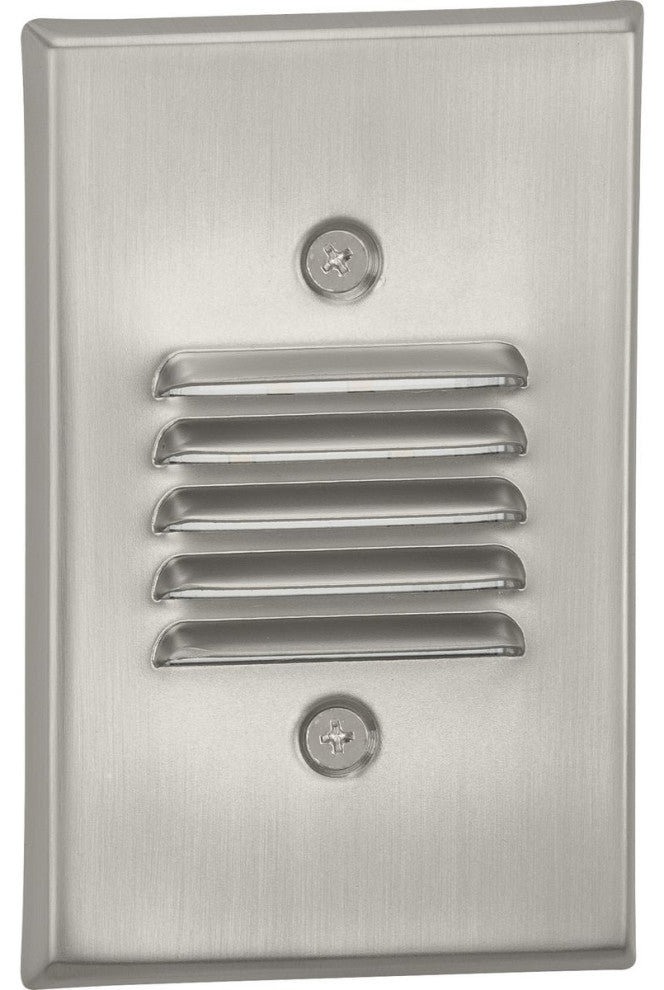 LED Indoor/Outdoor Brushed Nickel Integrated LED Wall or Step Light