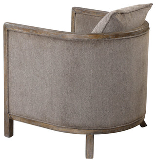 Uttermost Viaggio Gray Chenille Accent Chair