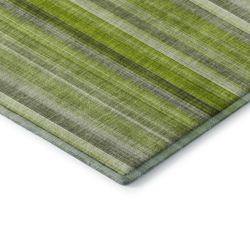 Premium Machine Washable Mayfield AMF543 Green 9' x 12' Rug