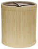 4" Ivory Grasscloth Set of 6 Drum Chandelier Lampshades