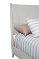 Flynn Mid Century Modern California King Panel Bed, Gray