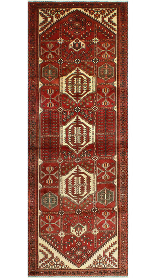 Fine Vintage Distressed Aseed Brown/Ivory Runner, 3'9 x 10'1