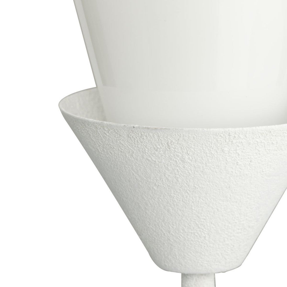 Pinellas Collection 3-Light Contemporary Pendant, White Plaster