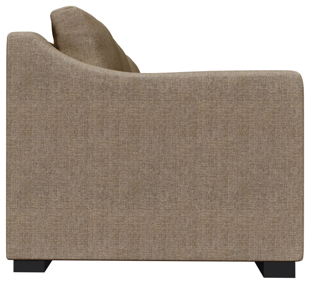 Nativa Interiors Ashley 83" Sofa, Brown, Deep Plush Depth