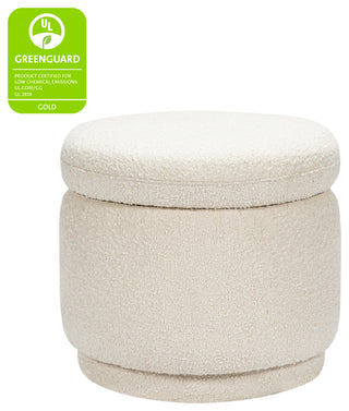 Enoki Storage Ottoman, Boucle, Ivory Boucle