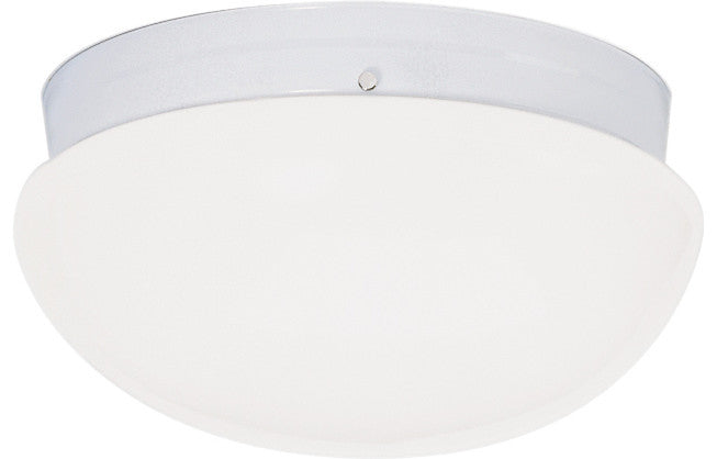 Nuvo 2-Light Incandescent Close-to-Ceiling Light Fixture, White