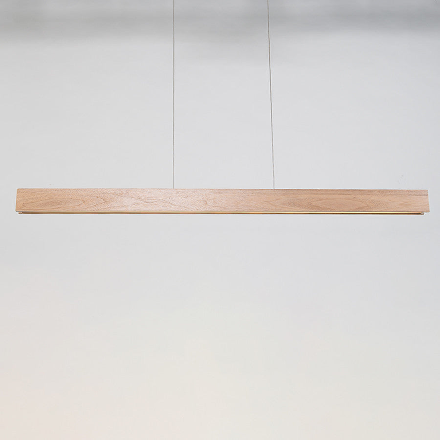 Drift LED Linear Pendant 3000K, Walnut, 84"