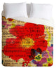 Deny Designs Irena Orlov Poppy Poetry 2 Duvet Cover - Lightweight