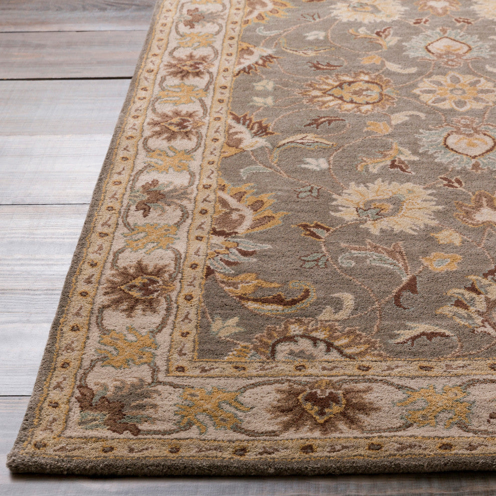 Surya Caesar CAE-1001 Traditional Area Rug, Khaki, 5' x 8' Rectangle