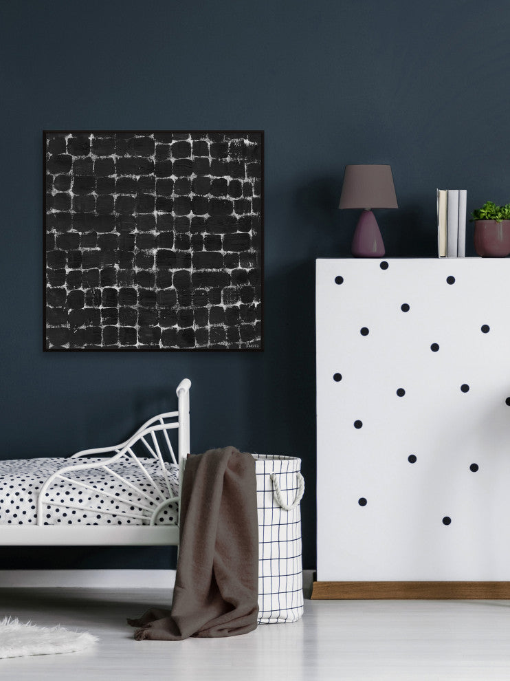 "Bright Idea" Floater Framed Painting Print on Canvas, 18x18