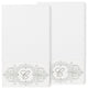 Linum Home Turkish Cotton Monica 2-Piece Embellished Bath Towel Set, White