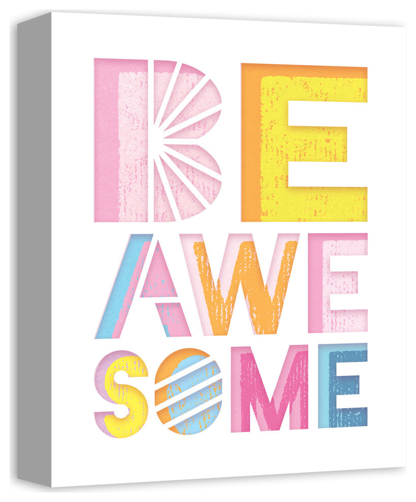 Be Awesome 11x14 Canvas Wall Art
