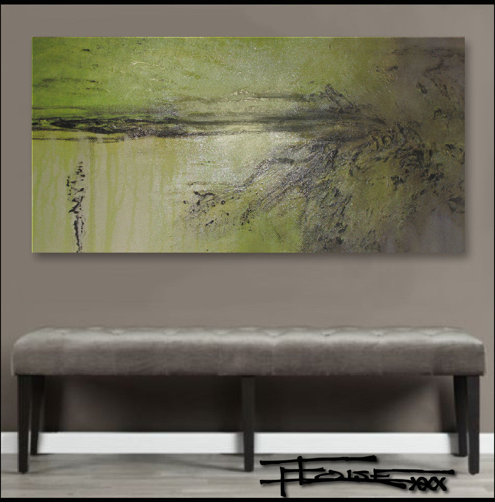 Abstract Modern Canvas Painting Limited Edition 60" x 30" by ELOISExxx