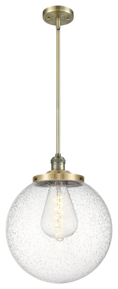 Beacon Pendant, Antique Brass, Seedy