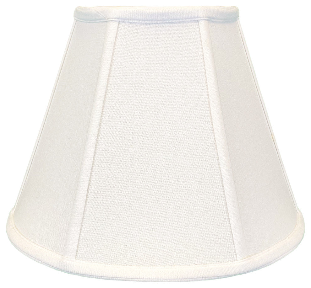 Royal Designs Deep Empire Bell Lamp Shade, White, 9x18x14, Set of 2