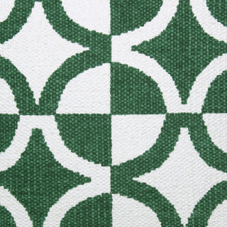 Boho Bordered Diamond Mosaic Textile Throw Pillow