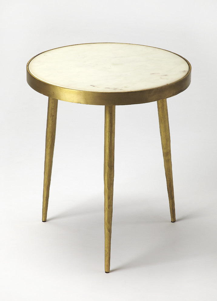 Butler Triton White Marble Bunching Table