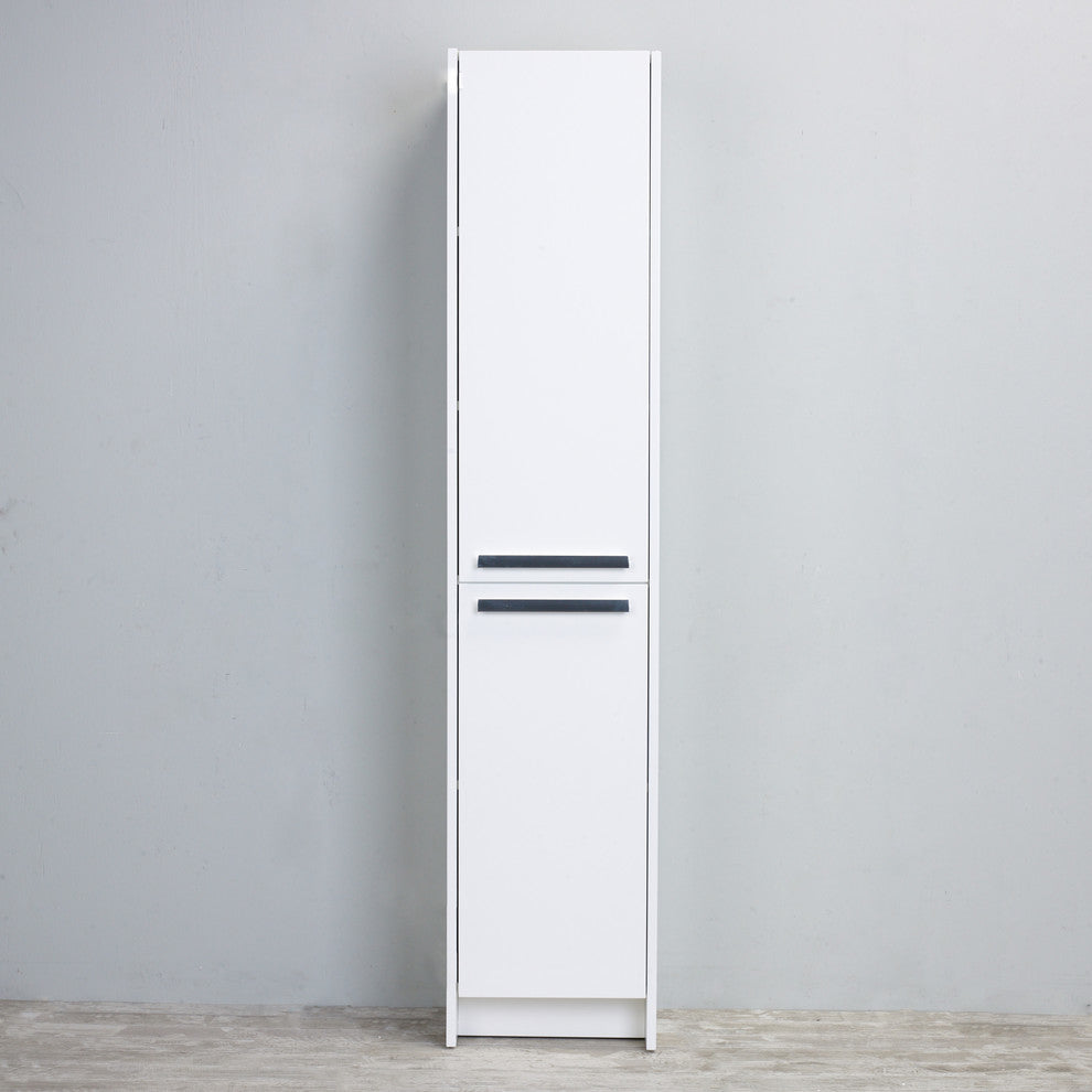 Eviva Lugano 16" Side Cabinet, White