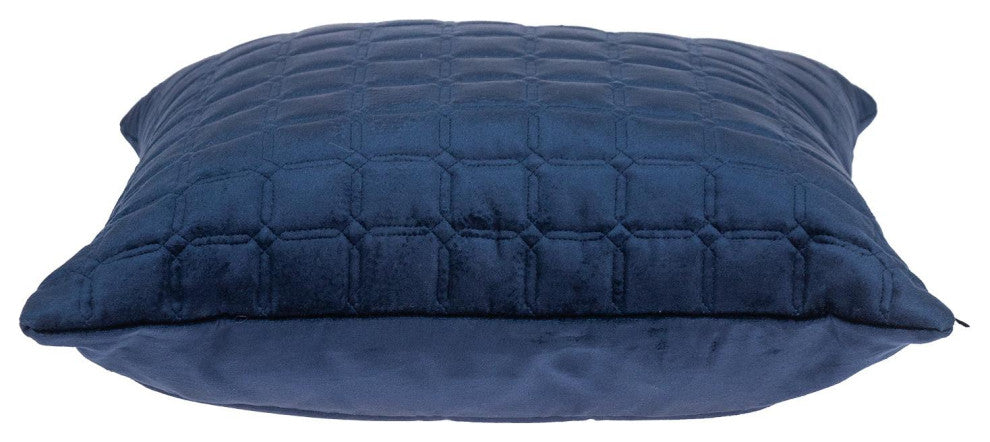Parkland Collection Marrisa Blue/Navy Throw Pillow