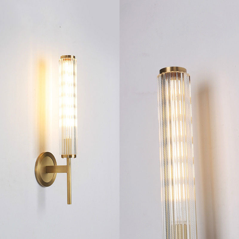 Pontevedra | Luxury Glass Copper Wall Sconce, Glass Style A