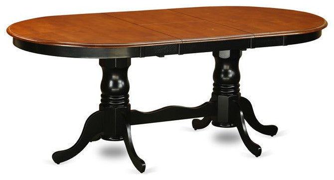 Plai9-Blk-W, 9-Piece Set, Dining Table and 8 Chairs