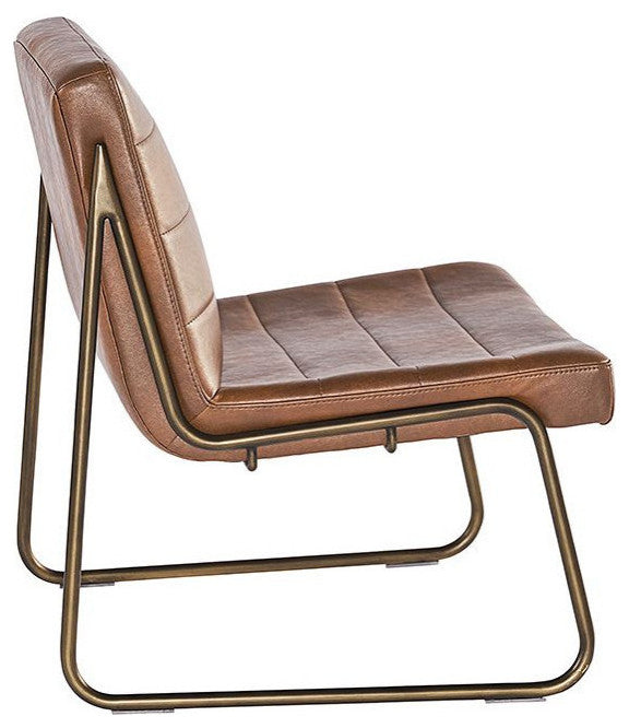 Anton Lounge Chair, Bravo Cognac
