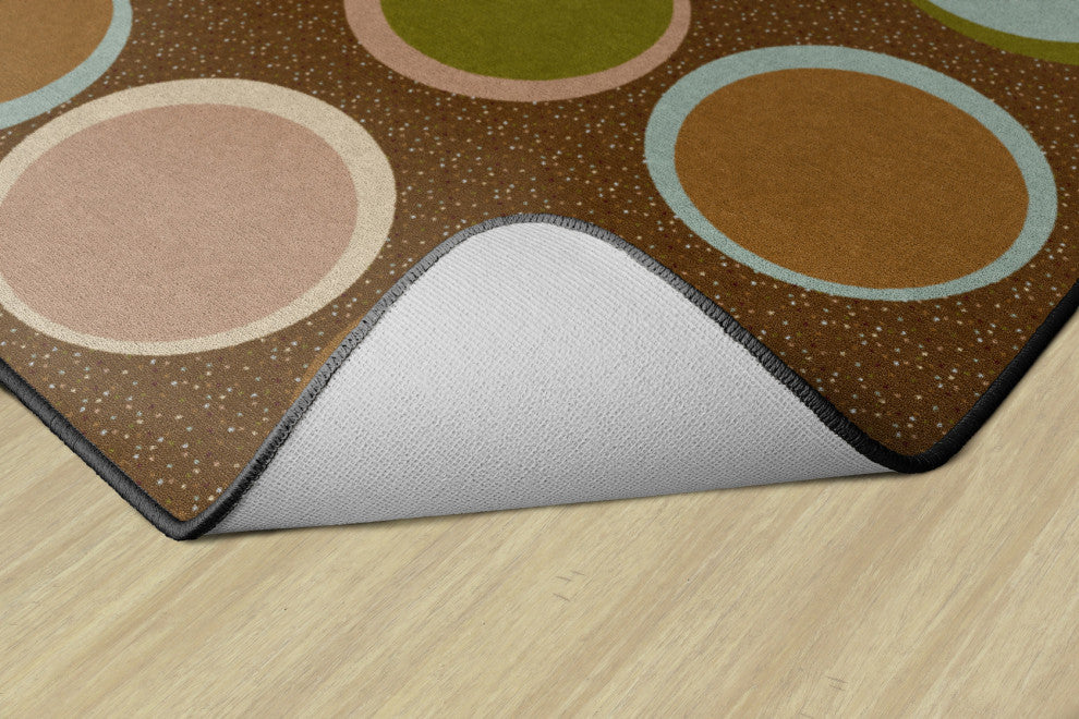 Flagship Carpets FA1340-44FS 7'6x12 Sitting Spots Earth Tone Rug