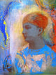 Odilon Redon Young Girl Facing Left - 21" x 28" Premium Canvas Print