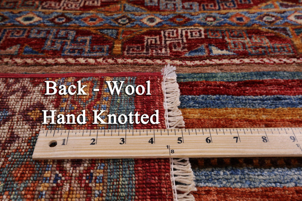 2' 8" X 3' 10" Super Kazak Khorjin Handmade Wool Rug Q11035