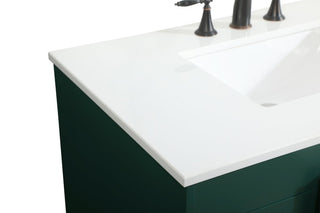 Home Living 22" Modern Green-Light Bathroom Vanity