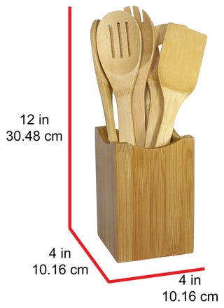 Oceanstar 7 Piece Bamboo Cooking Utensil Set