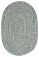 Colonial Mills Tremont TE49 Teal Traditional Area Rug, Oval 2'x3'