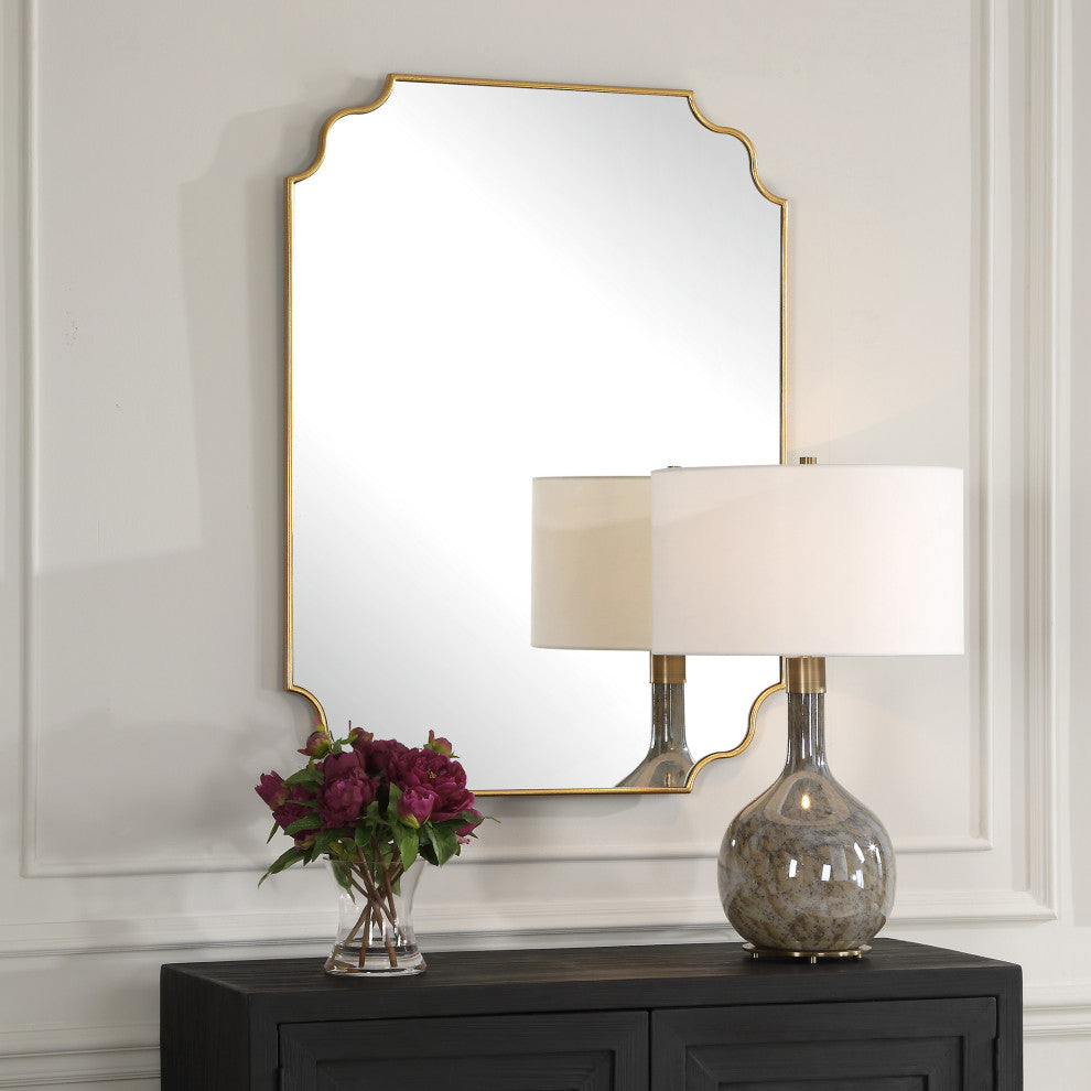 Uttermost - 09987 - Mirror - Lennyn - Antiqued Gold Leaf
