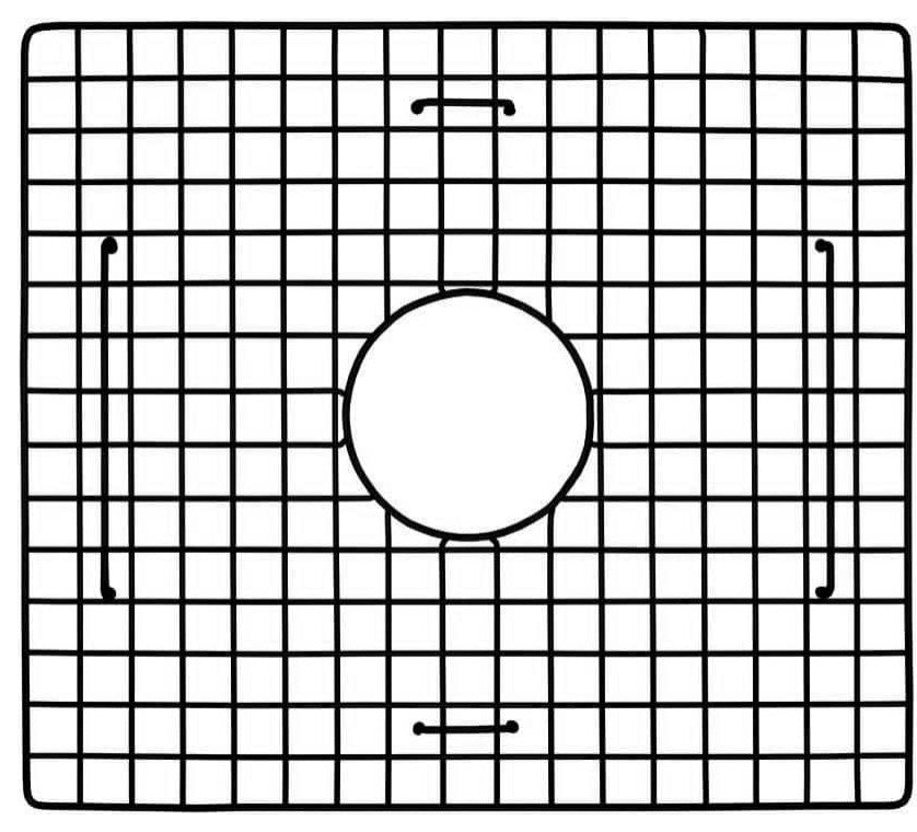 Native Trails GR1715-MB 17.25"x15.25" Bottom Grid in Matte Black