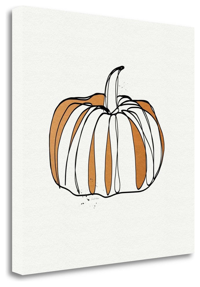 "Pumpkin" By Linda Woods, Giclee Print on Gallery Wrap Canvas, Ready to Hang