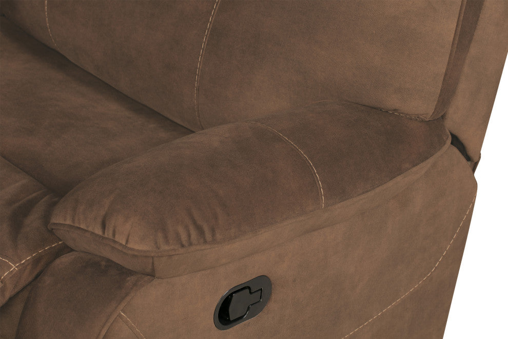 Parker Living Cooper Shadow Brown Manual Triple Reclining Sofa