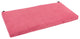 45"X19" Solid Microsuede Bench Cushion, Bery Berry