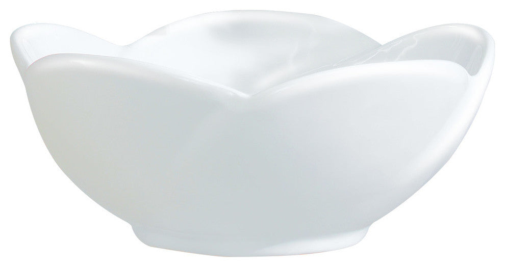 Fine Fixtures White Vitreous China Round Flower Vessel Sink