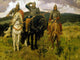 Tile Mural Three Heroes Horse Viktor Mikhaylovich Vasnetsov, 6"x8", Matte