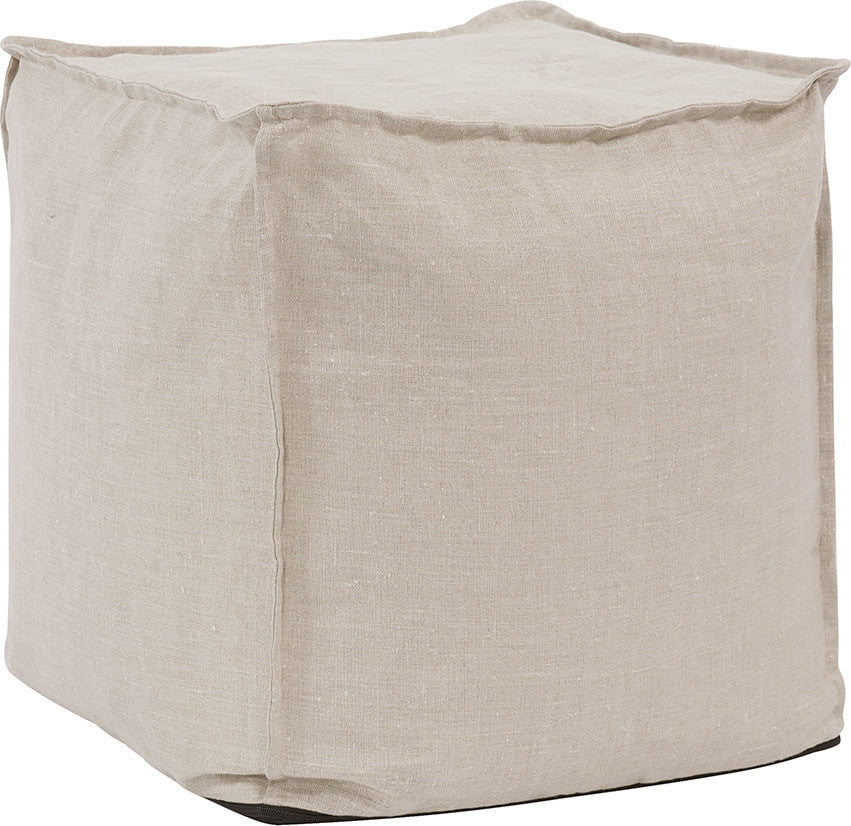 Howard Elliott Prairie Linen Square Pouf