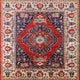 Ahgly Company Indoor Square Mid-Century Modern Area Rugs, 7' Square