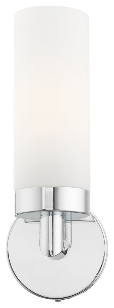 Polished Chrome Nautical, Industrial, Contemporary, Urban, Sleek Single Sconce