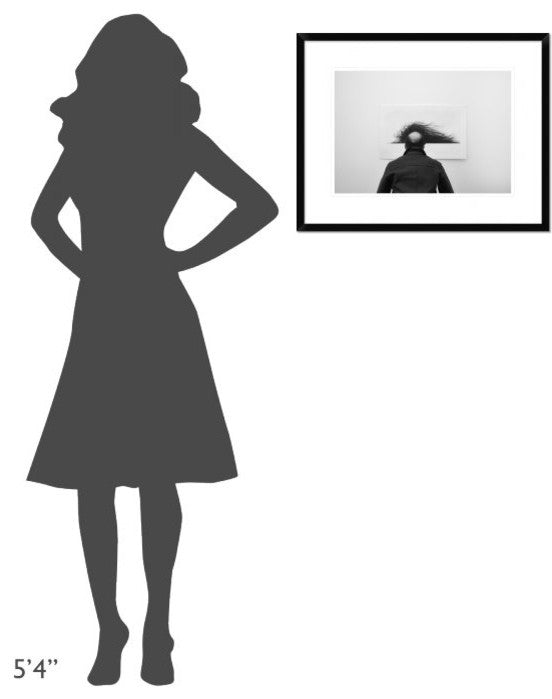 "Wig" Framed Digital Print by Jorge Pena, 26"x20"