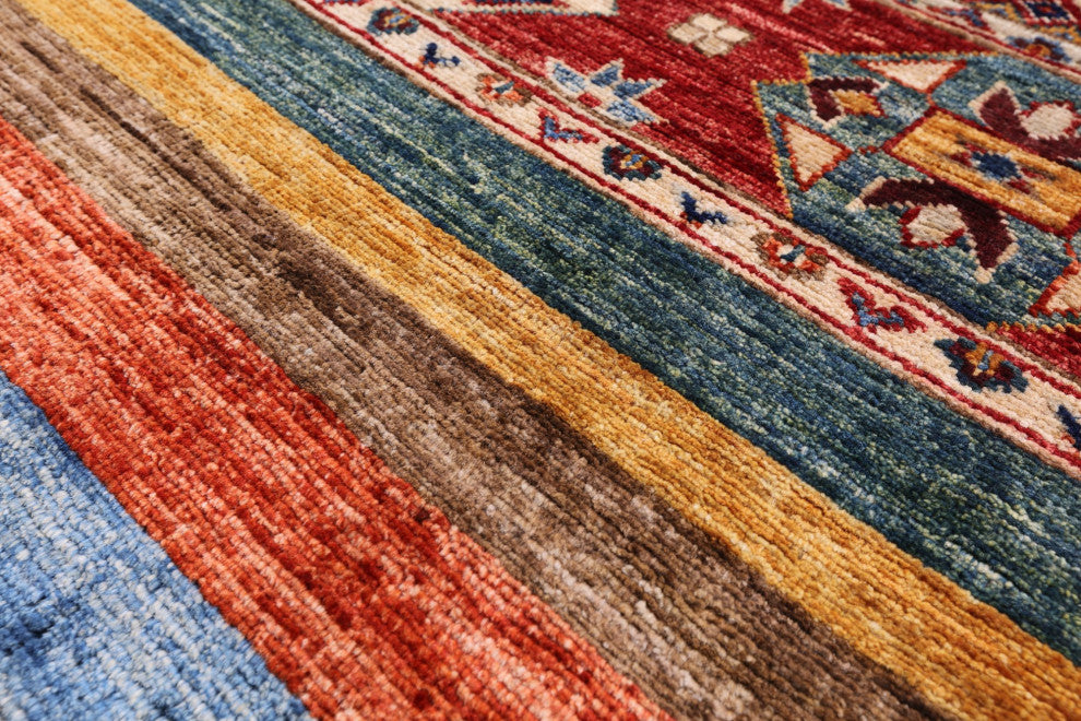 2' 7" X 3' 11" Super Kazak Khorjin Handmade Wool Rug Q11036