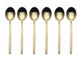 Due Ice Gold Coffee Spoon Set 6-Piece Set